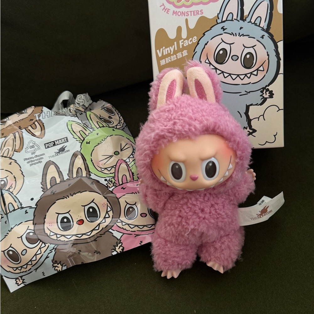 Pink Furry Bunny Vinyl Figure